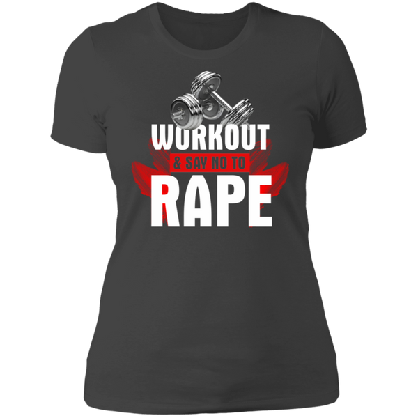 Workout to Say No To Rape Ladies' Boyfriend T-Shirt