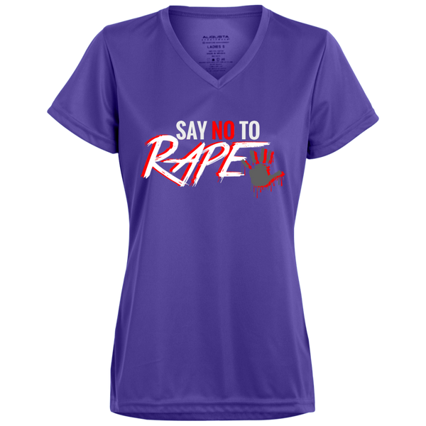 Say No To Rape Ladies' Wicking T-Shirt