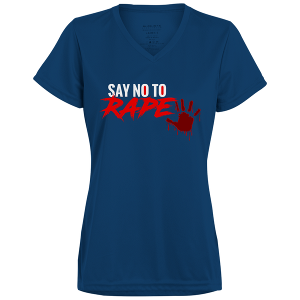 Say No To Rape Ladies' Wicking T-Shirt