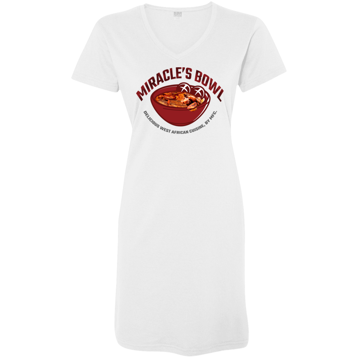 Miracle's Bowl Ladies' V-Neck Fine Jersey Cover-Up