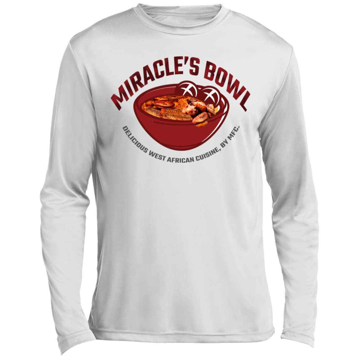 Miracle's Bowl Long sleeve Moisture Absorbing T-Shirt