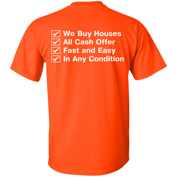 We.Buy.Houses T-Shirt Back/Front