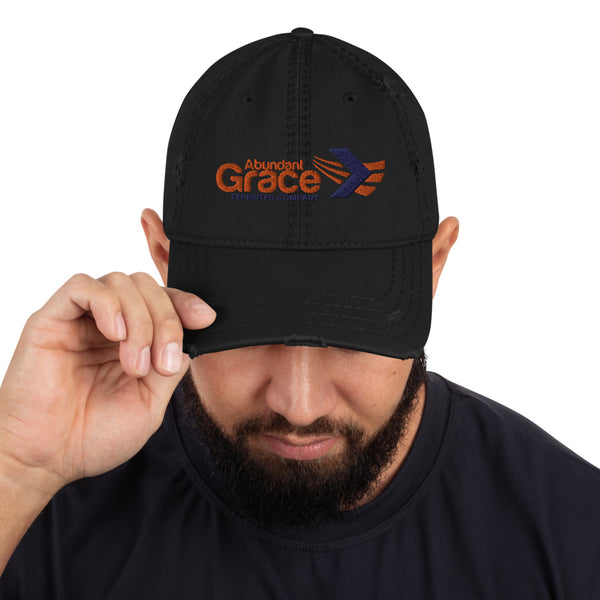 Abundant Grace Distressed Dad Hat