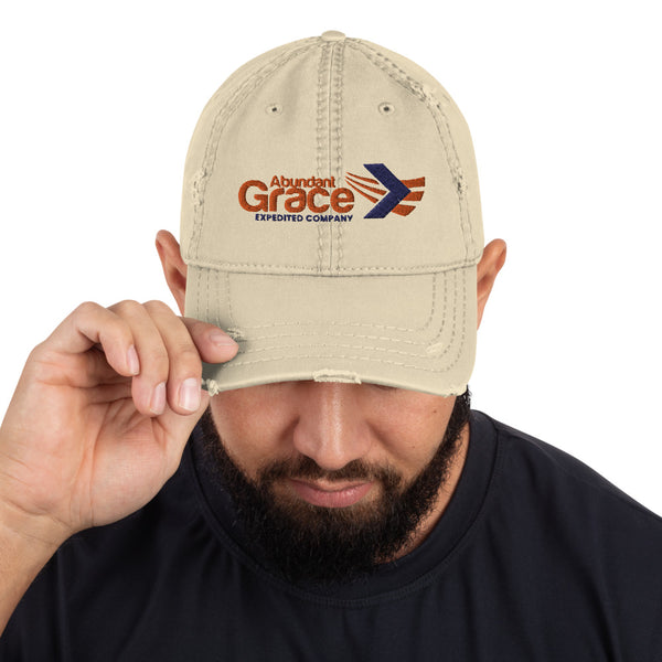 Abundant Grace Distressed Dad Hat