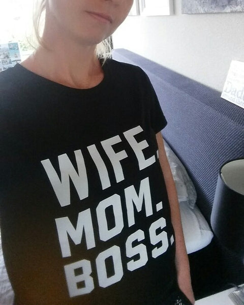WIFE MOM BOSS Hipster T-Shirt