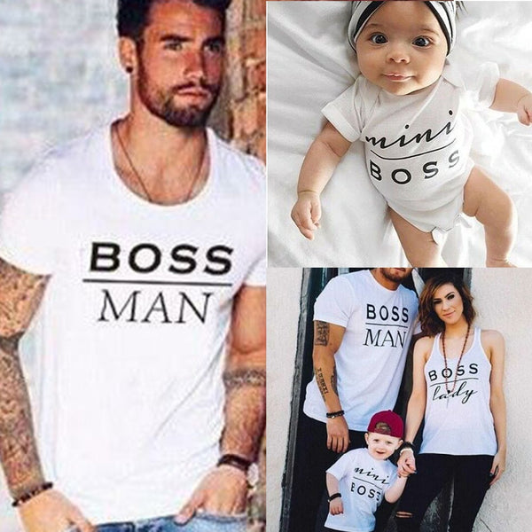 Hot Family Look Matching Clothes Father Mother Kids Tees