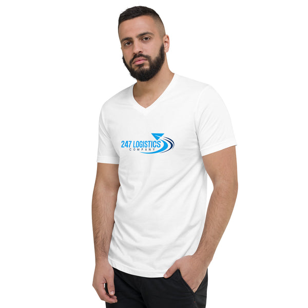 247 Logistics Company Unisex Short Sleeve V-Neck T-Shirt